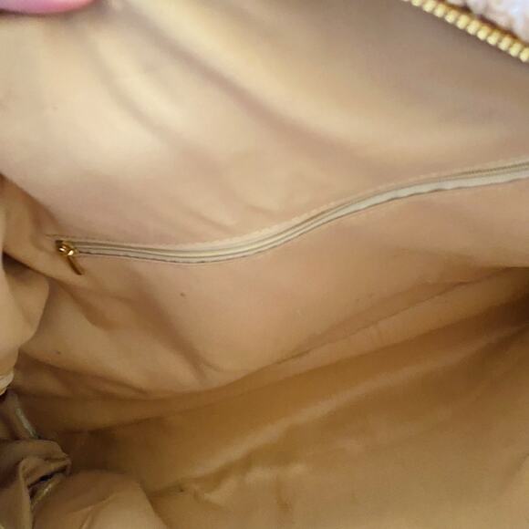 Tan Sherpa 'MAMA' Embroidered Duffle Tote Bag with Crossbody Strap - Picture 3 of 3